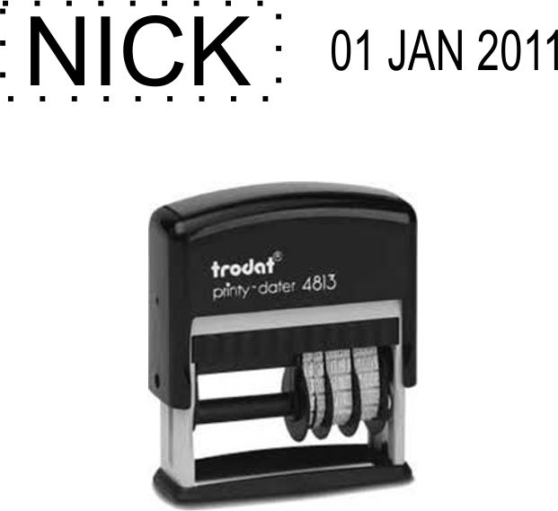 Self-Inking Date Stamp