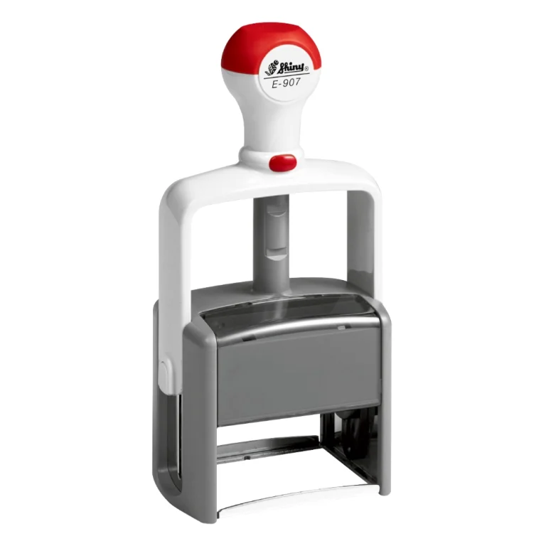 Shiny E-907 Heavy-Duty Self-Inking Rubber Stamp